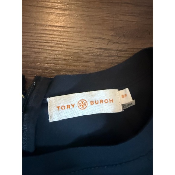 Tory Burch Waterbury Black Short Sleeve Studded Shift Dress - Picture 2 of 4